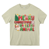 Mossy merry christmas ya filthy animal Heavy Core Tee - MaliasSmallBusiness