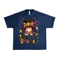 Navy mardi gras mama messy bun Urban Heavy Tee - texasbilliewilder