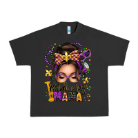 Pigment Black mardi gras mama messy bun Urban Heavy Tee - texasbilliewilder