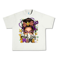 Pistachio mardi gras mama messy bun Urban Heavy Tee - texasbilliewilder