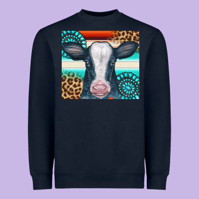 Cow Tumbler Heavyweight Sweatshirt Designed By Cowcowdesign