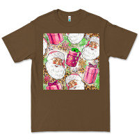 Cacao Pink Christmas Santa Claus and gift box Premium Tee - NancyCooperArtShop