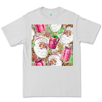 Dove Grey Pink Christmas Santa Claus and gift box Premium Tee - NancyCooperArtShop