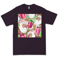 Plum Pink Christmas Santa Claus and gift box Premium Tee - NancyCooperArtShop