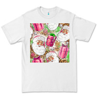 White Pink Christmas Santa Claus and gift box Premium Tee - NancyCooperArtShop