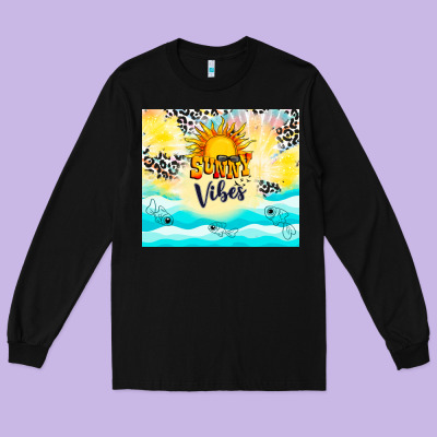 Sunny Vibes Long Sleeve Tee Designed By Tumblerdesignbyshophia