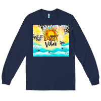 Navy sunny vibes Long Sleeve Tee - TumblerDesignByShophia