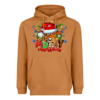 Meerkat Mooey Christmas Heavyweight Hoodie - CowhideDigitalArt