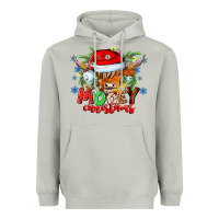 Moon Dust Mooey Christmas Heavyweight Hoodie - CowhideDigitalArt