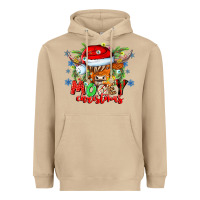 Mushroom Mooey Christmas Heavyweight Hoodie - CowhideDigitalArt
