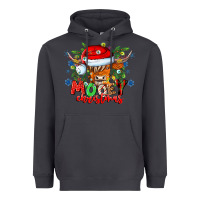 Smoke Mooey Christmas Heavyweight Hoodie - CowhideDigitalArt