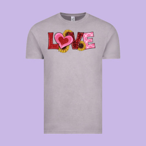 Valentines Day Love Sunflowers Vintage Tee Designed By Ranaportraitstore
