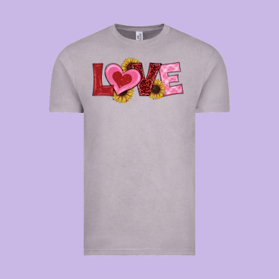 Valentines Day Love Sunflowers Vintage Tee Designed By Ranaportraitstore