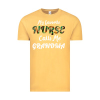 Vintage Mustard My Favorite Nurse Calls Me Grandma Vintage Tee - Bettercallsaul