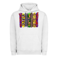 Pigment Lunar Rock mardi gras crawfish cake and mask with leopar and fleur de lis brushst Urban Hoodie - Artiststas
