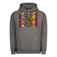 Pigment Tornado mardi gras crawfish cake and mask with leopar and fleur de lis brushst Urban Hoodie - Artiststas