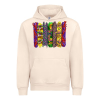 Sandshell mardi gras crawfish cake and mask with leopar and fleur de lis brushst Urban Hoodie - Artiststas