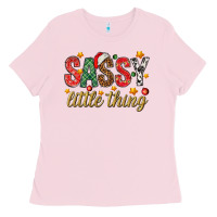 Bubblegum Pink Sassy litte thing Ladies Tee - NancyCooperArtShop