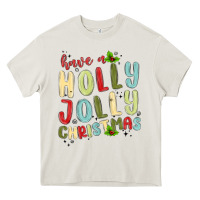 Cream have a holly jolly christmas Heavy Core Tee - MaliasSmallBusiness