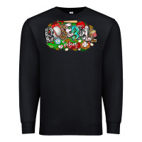 Black baseball vibes Premium Sweatshirt - CowhideDigitalArt