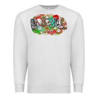 Oatmeal Heather baseball vibes Premium Sweatshirt - CowhideDigitalArt