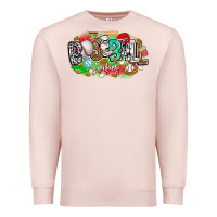 Pale Pink baseball vibes Premium Sweatshirt - CowhideDigitalArt