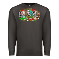 Smoke baseball vibes Premium Sweatshirt - CowhideDigitalArt