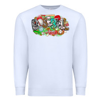 White baseball vibes Premium Sweatshirt - CowhideDigitalArt