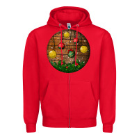 Red christmas Zipper Hoodie - BundleAndBundleShop