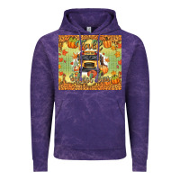 Cloud Purple fall school bus Vintage Hoodie - texasbilliewilder