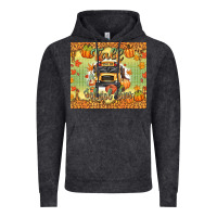Vintage Black fall school bus Vintage Hoodie - texasbilliewilder