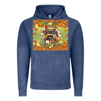 Vintage Denim fall school bus Vintage Hoodie - texasbilliewilder