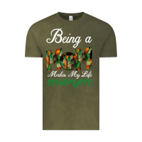 Vintage Olive Being A Mom Makes My Life Complete For dark Vintage Tee - Bettercallsaul