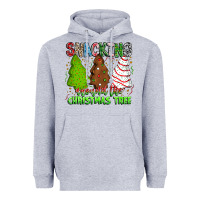Heather Grey Snacking Around The Christmas Tree Heavyweight Hoodie - CowhideDigitalArt