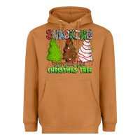 Meerkat Snacking Around The Christmas Tree Heavyweight Hoodie - CowhideDigitalArt
