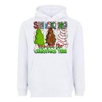 White Snacking Around The Christmas Tree Heavyweight Hoodie - CowhideDigitalArt