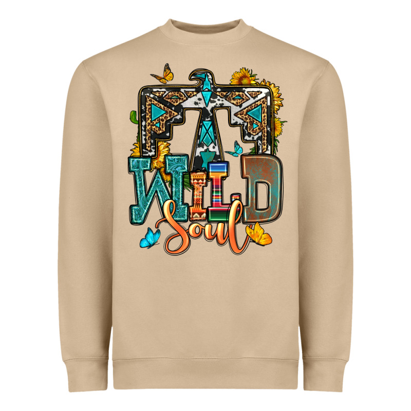 Western Wild Soul Heavyweight Sweatshirt by OliviaCreatesArt | Teevron