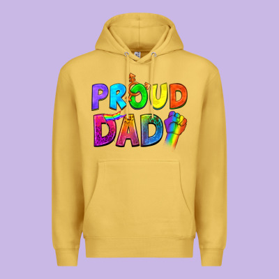 Western Proud Dad Premium Hoodie Designed By Bundleandbundleshop