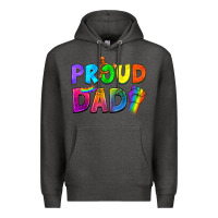 Charcoal Heather Western Proud Dad Premium Hoodie - BundleAndBundleShop