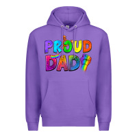 Purple Western Proud Dad Premium Hoodie - BundleAndBundleShop