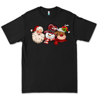 Black santa snowman reindeer Premium Tee - MaliasSmallBusiness
