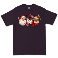 Plum santa snowman reindeer Premium Tee - MaliasSmallBusiness