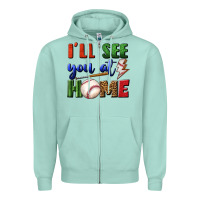 Seafoam i'll see you at home Zipper Hoodie - BundleAndBundleShop