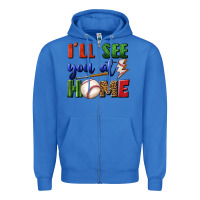 True Royal i'll see you at home Zipper Hoodie - BundleAndBundleShop