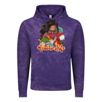 Cloud Purple afro woman teacher life Vintage Hoodie - NancyCooperArtShop