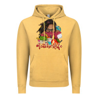 Vintage Mustard afro woman teacher life Vintage Hoodie - NancyCooperArtShop