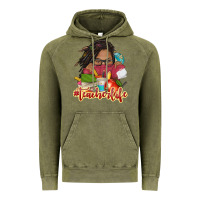 Vintage Olive afro woman teacher life Vintage Hoodie - NancyCooperArtShop