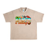 French Oak the beach is calling Urban Heavy Tee - NancyCooperArtShop