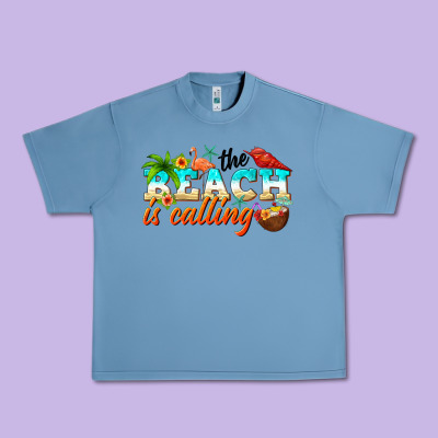 The Beach Is Calling Urban Heavy Tee Designed By Nancycooperartshop