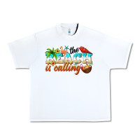 White the beach is calling Urban Heavy Tee - NancyCooperArtShop